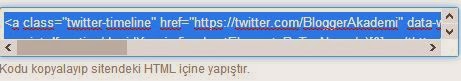 blogger twitter eklentisi blogger twitter eklentisi resimli