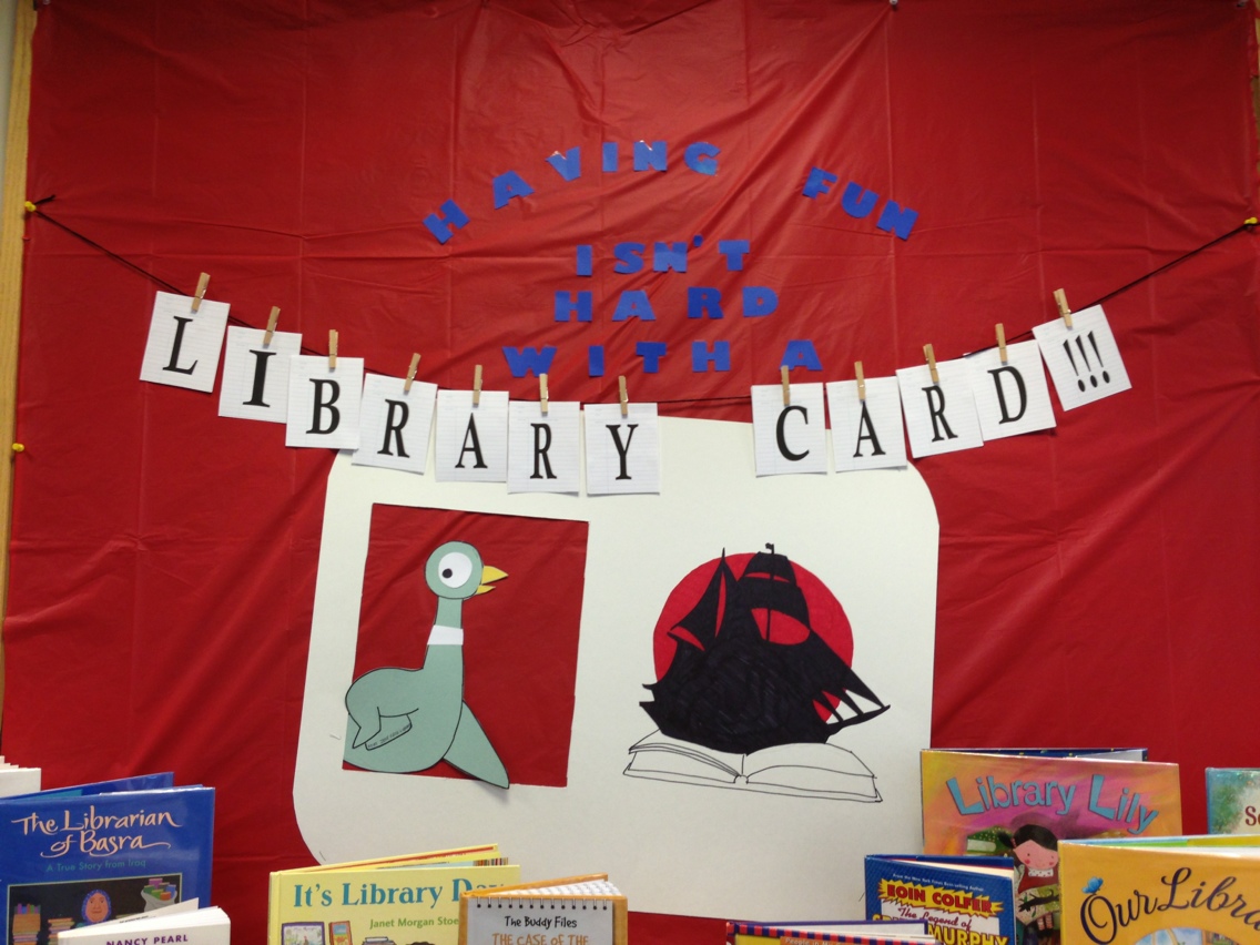 Nerd Craft Librarian Library Card Sign Up Month Display Library Life