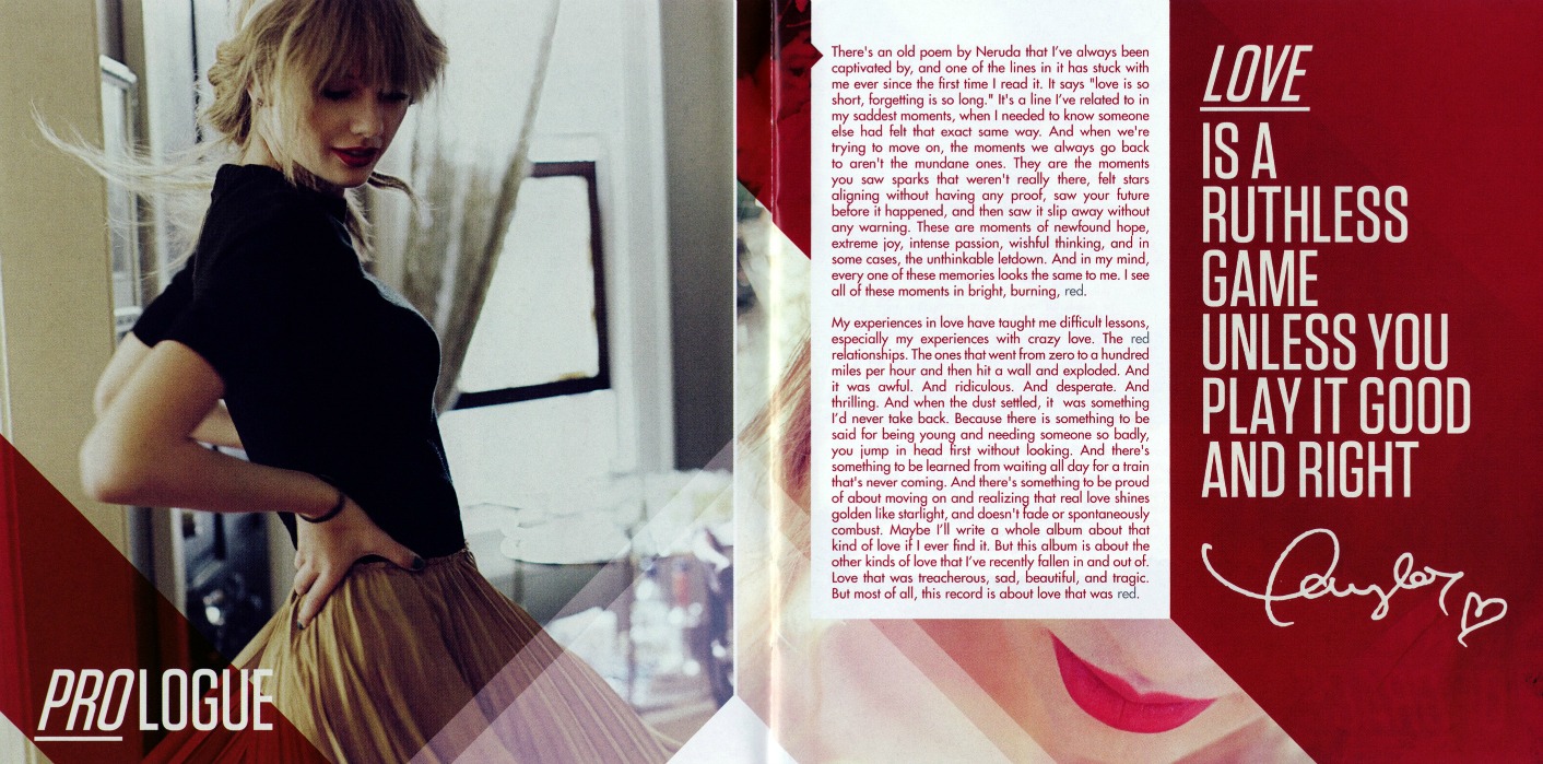 Encartes Pop Encarte Taylor Swift Red (Deluxe Edition)