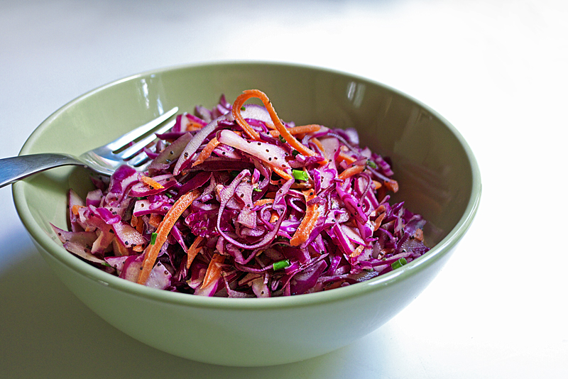 Cooking Weekends Tangy Red Coleslaw