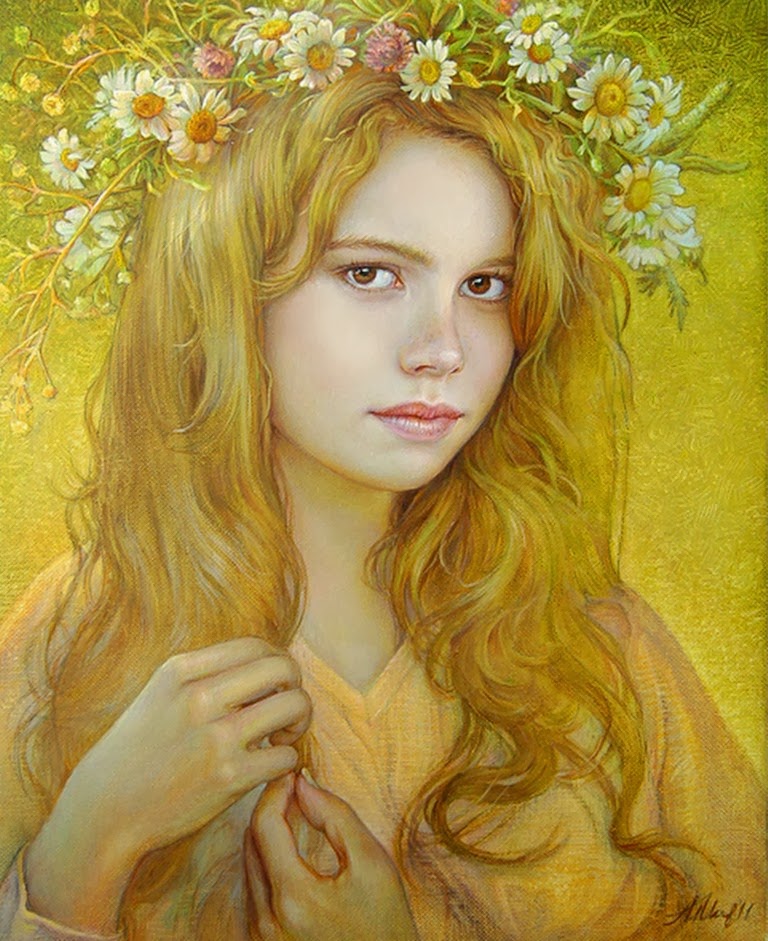 EL CLUB DEL ARTE LATINO: Rostros de Mujeres, Retratos al Óleo, Pintora