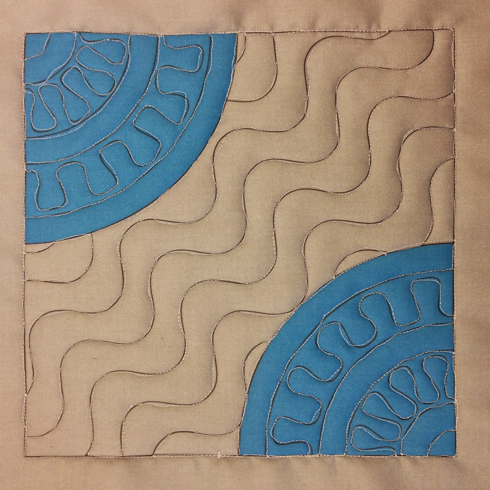 josh's wiggly lines in a cheater drunkards path