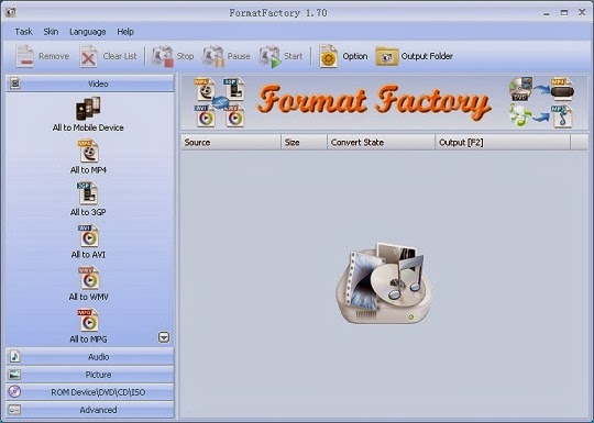 تحميل برنامج تحويل الصيغ Format+Factory