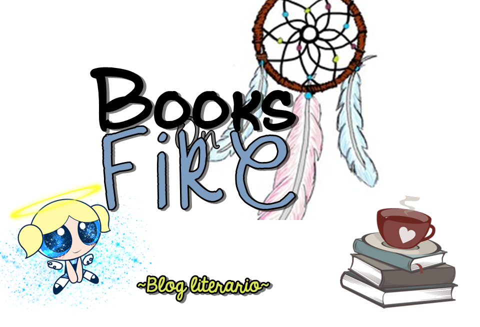 Books on fire