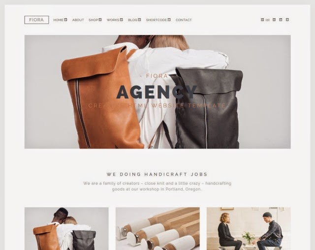 Fiora - Multipage & Onepage Drupal Theme