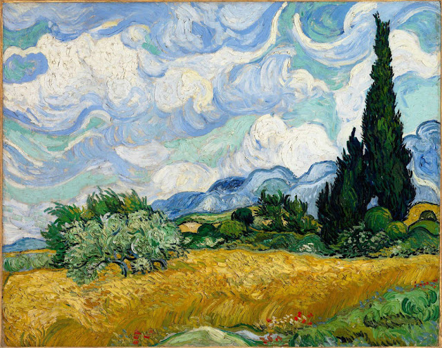 Wheat field with cypress (Van Gogh)