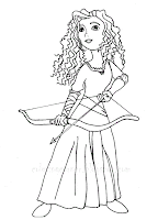 brave disney movie coloring pagee