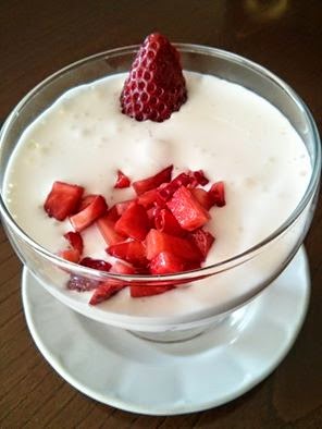 Fresas Con Espuma De Yogur
