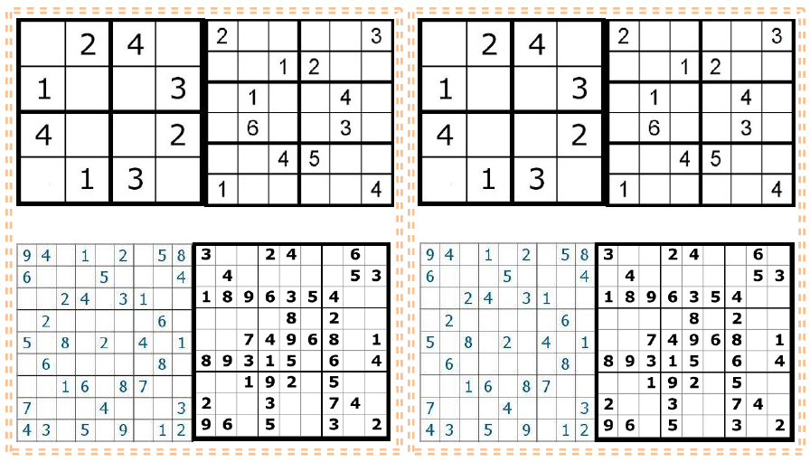 Jogo Com Números Sudoku 9 x 9 Para Impressão. Jogo Nº 774.