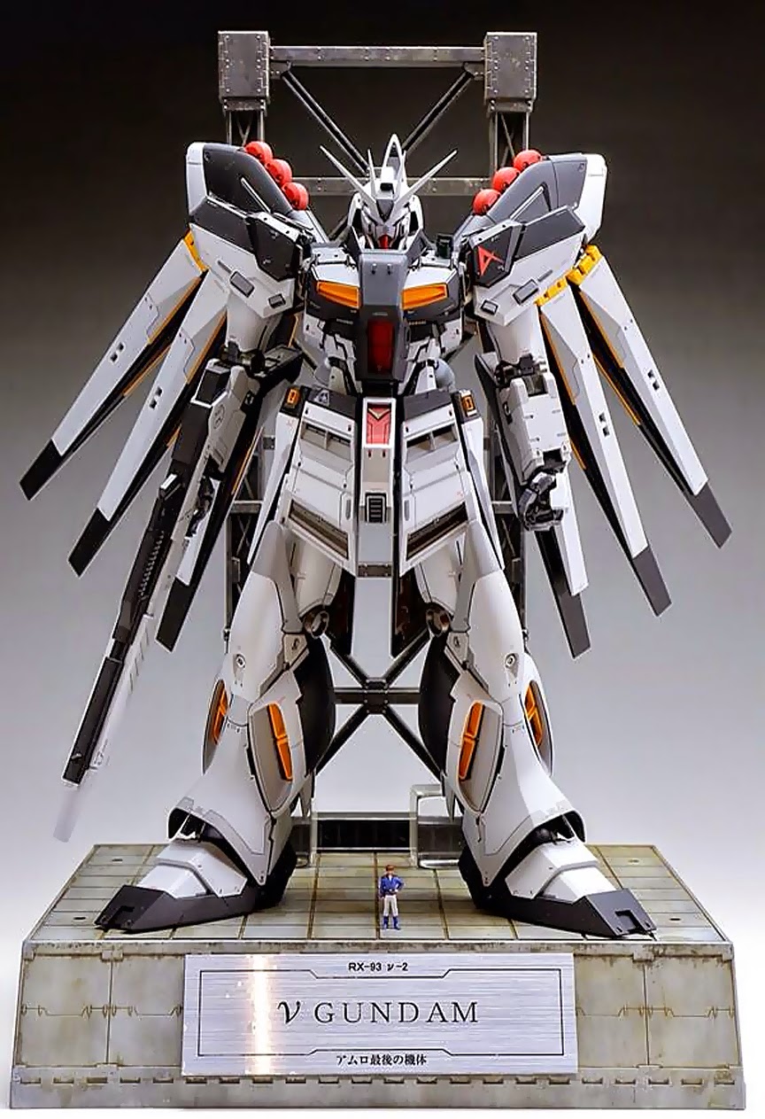 GUNDAM GUY: MG 1/100 Nu Gundam Ver Ka - Customized Build