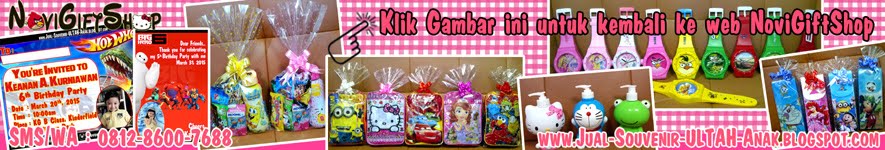 Kembali ke NoviGiftShop - Jual Souvenir Ultah Anak Murah Meriah Harga Grosir di Jakarta