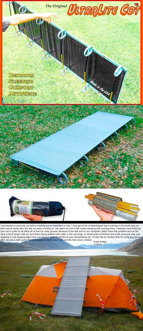 The Diabetic Camper Backpacking Cot