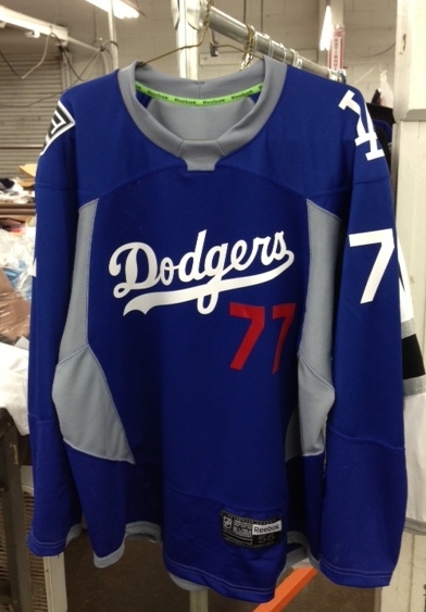 dodgers hockey jersey for sale