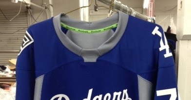 Dodgers Blue Heaven: Bid on Some of Those Great Dodgers' Hockey Jersey's  Now!