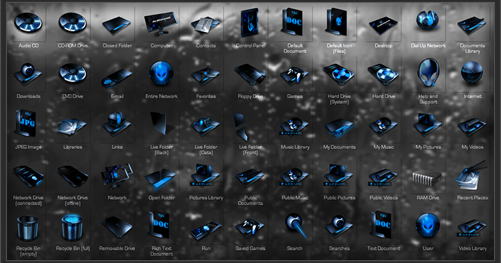alienware breed oramge icon pack