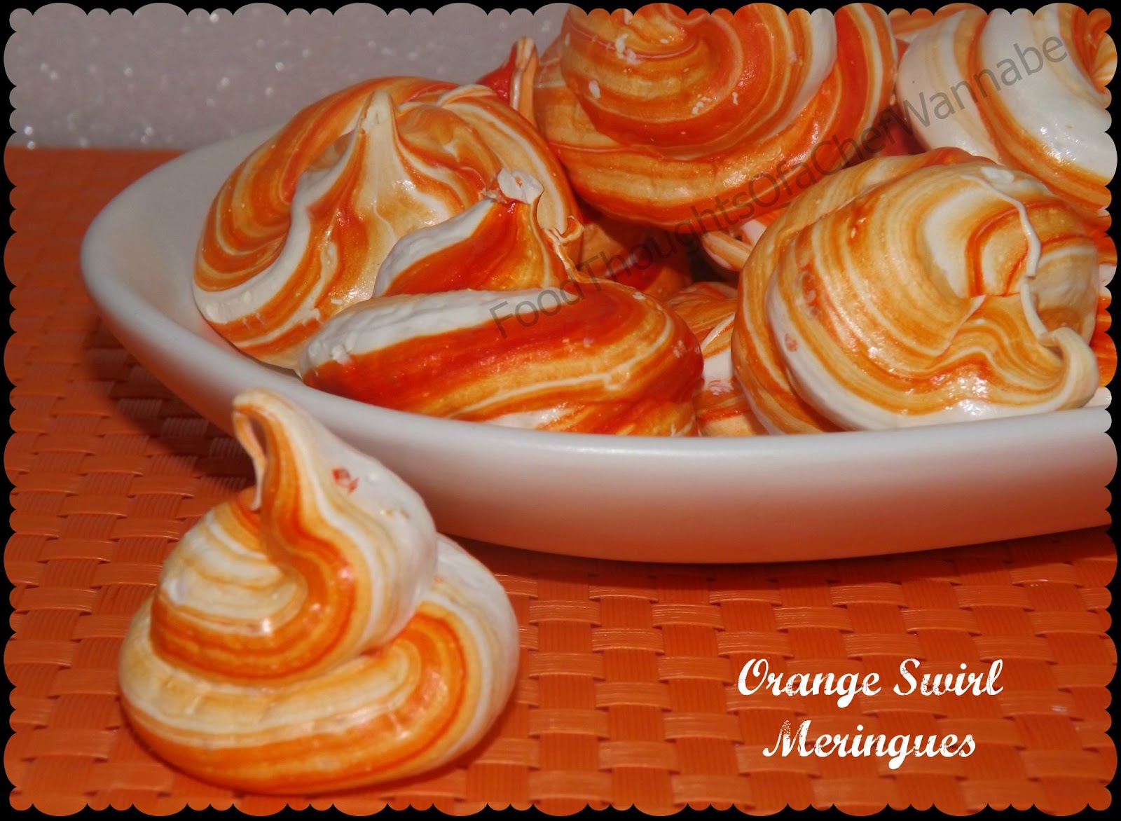 FoodThoughtsOfaChefWannabe Orange Swirl Meringues
