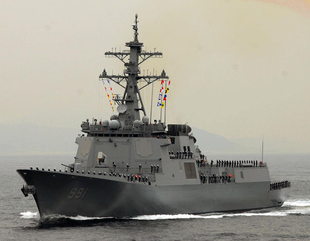 The country’s first Aegis-equipped warship, King Sejong, detected the North’s Unha-3 long-range rocket in April 2012, 54 seconds after the rocket was launched ROKS Sejong the Great (DDG_991)