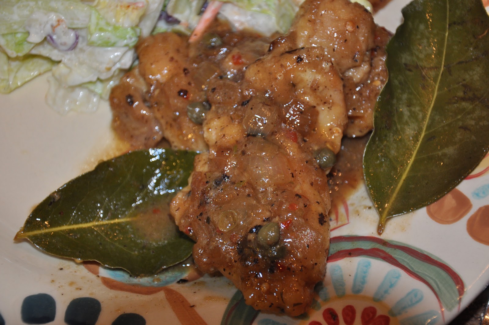 RedheadWhite&Food Roman Chicken with Bay Leaves!