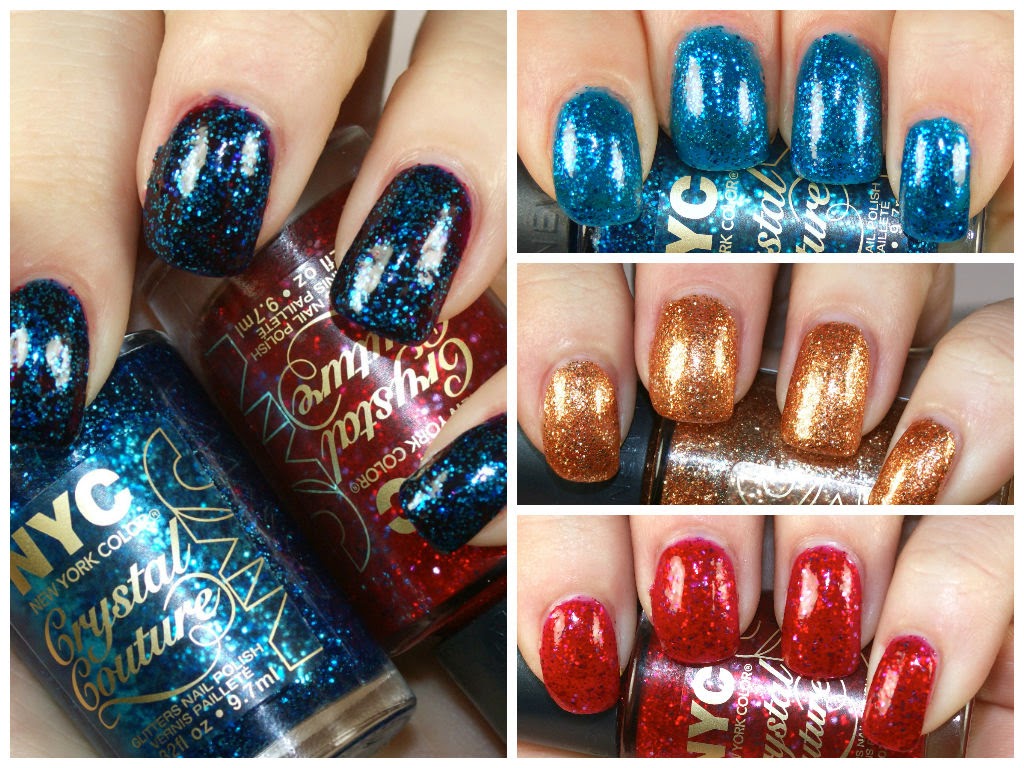 Princess Polish: Swatch and Review: NYC New York Color Crystal Couture  Collection