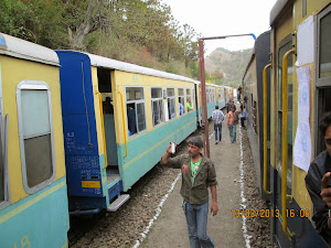 A train journey on the historic "Shimla-Kalka" train.