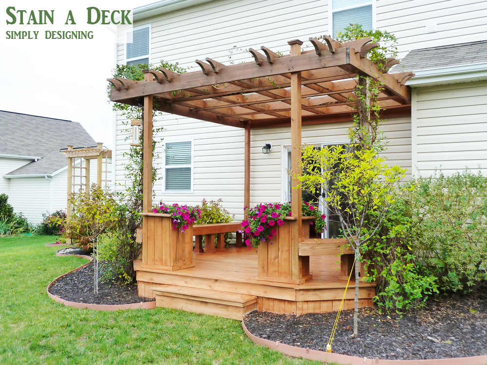 How To Stain A Deck And Pergola - How To Stain A Deck And Pergola