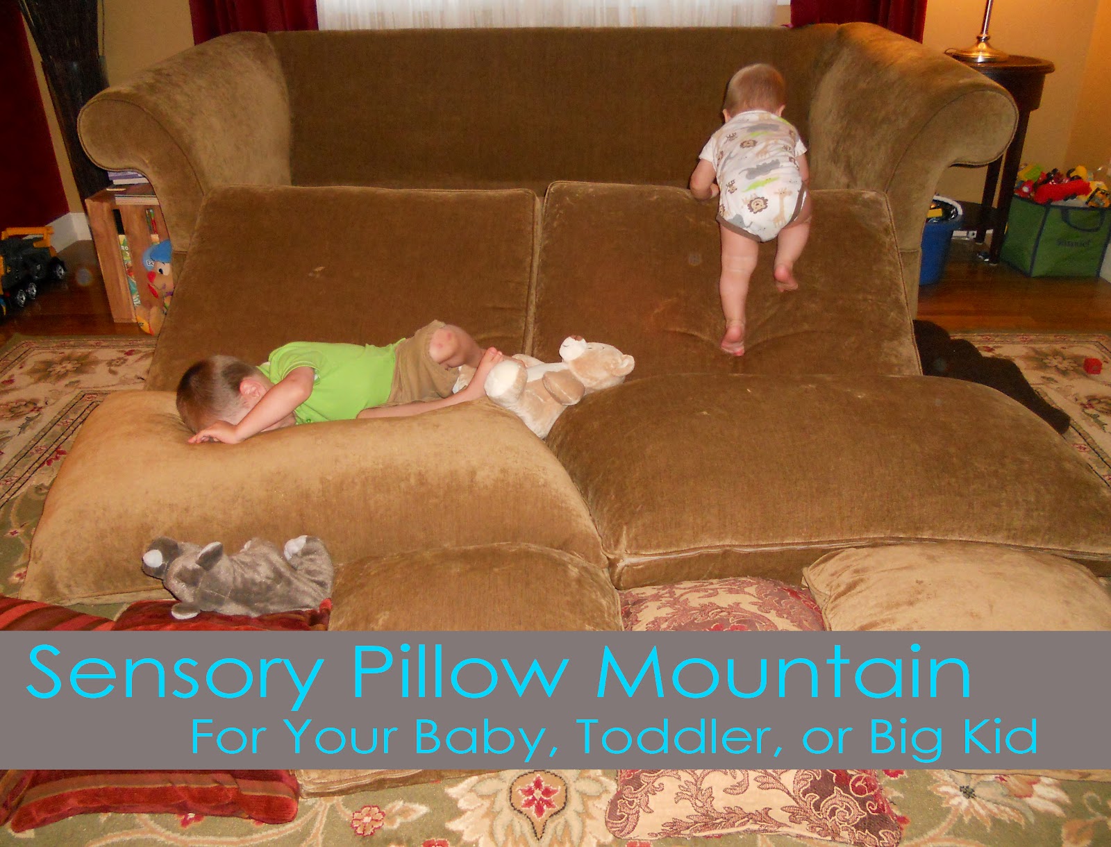 Sensory Pillow Mountain Your Kid's Table