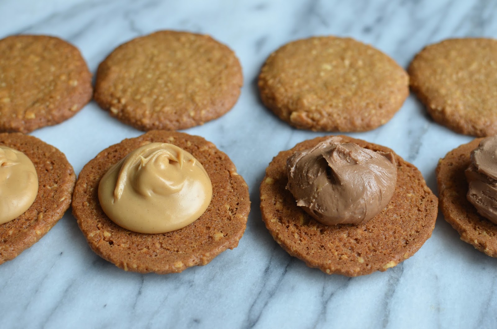 Playing with Flour Peanut butter sandwich cookies