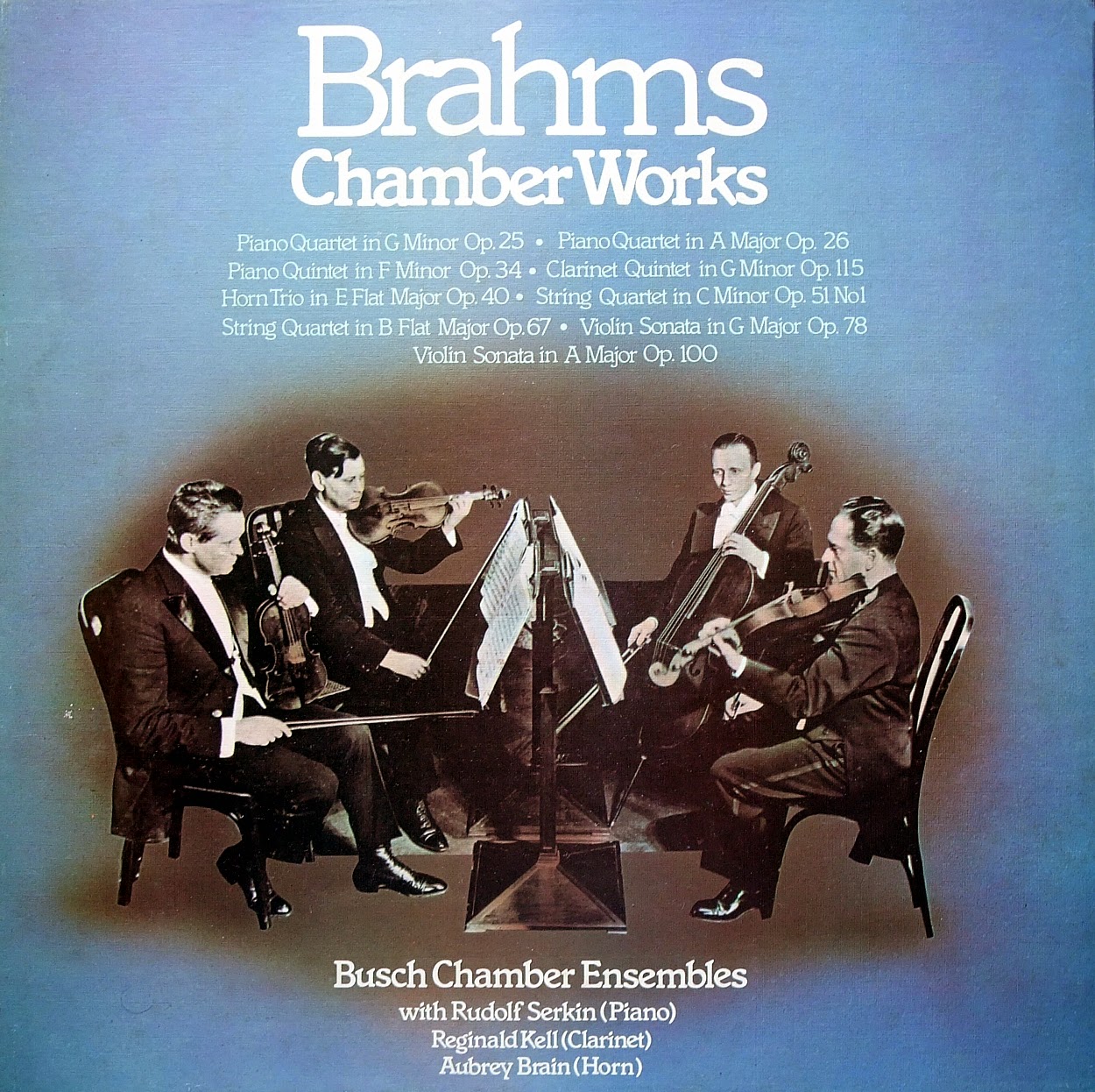 The Music Parlour Historical Busch Quartet play... Brahms. Piano