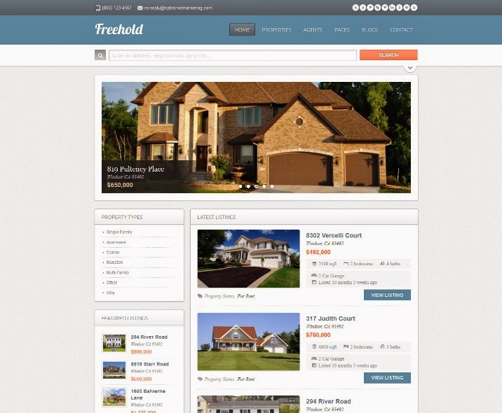 Freehold - Responsive Drupal 7 Real Estate Theme