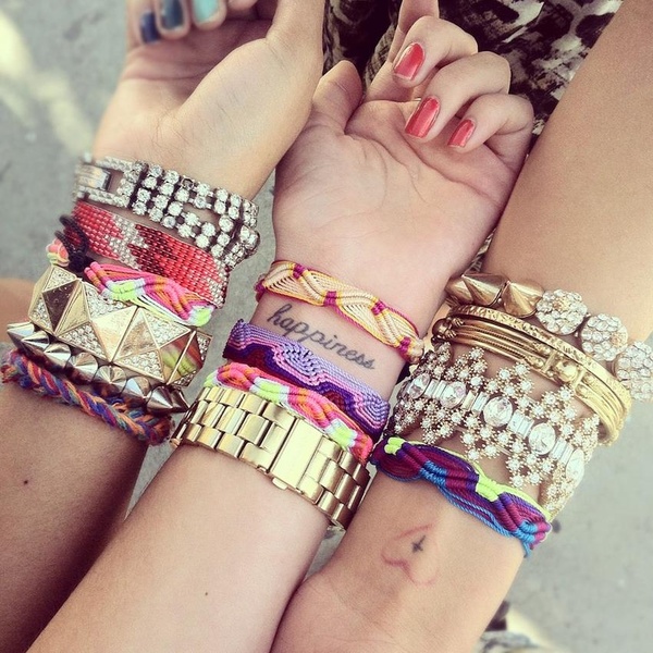 The trendy tuesday stacked bracelets