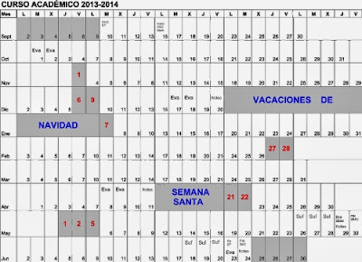 Calendario Escolar 2013/2014