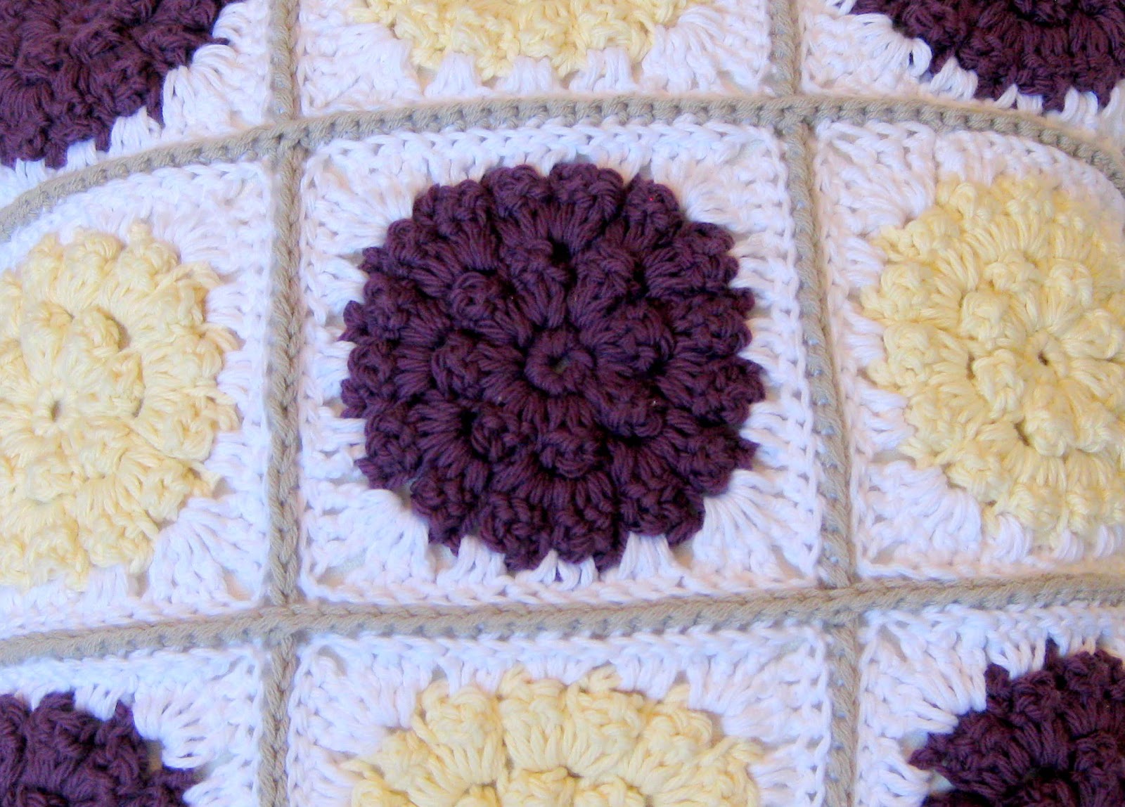 All Things Bright and Beautiful Crochet Flower Pillow