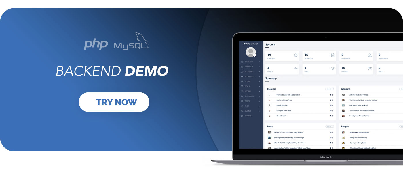 SixPack - Complete Ionic 5 Fitness App + Backend - 5