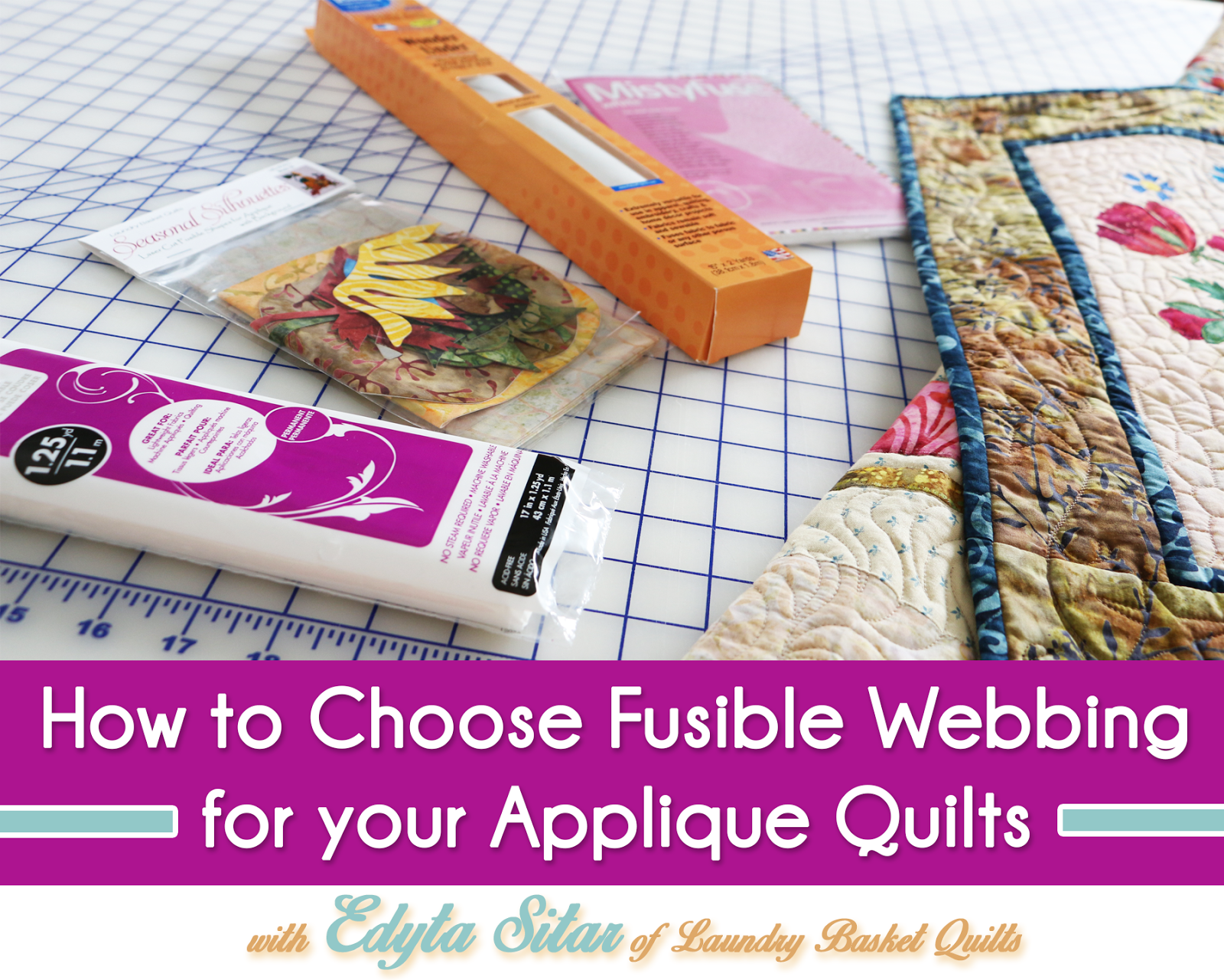 Fat Quarter Shop's Jolly Jabber How to Choose Fusible bing for your