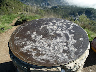 La taula d'orientació del Turó del Castell de Gurb La taula d'orientació del Turó del Castell de Gurb
