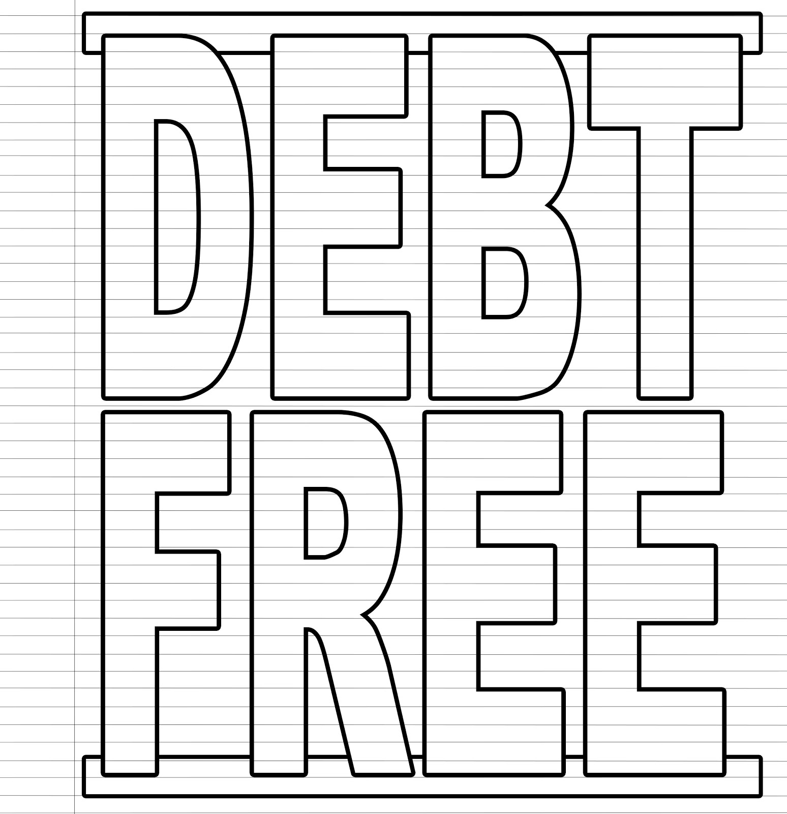 Debt Free Charts Free Printables