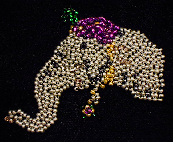 86) hand embroidery with pearl and beads 