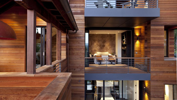 how do i love thee: rustic chic: natural wood siding