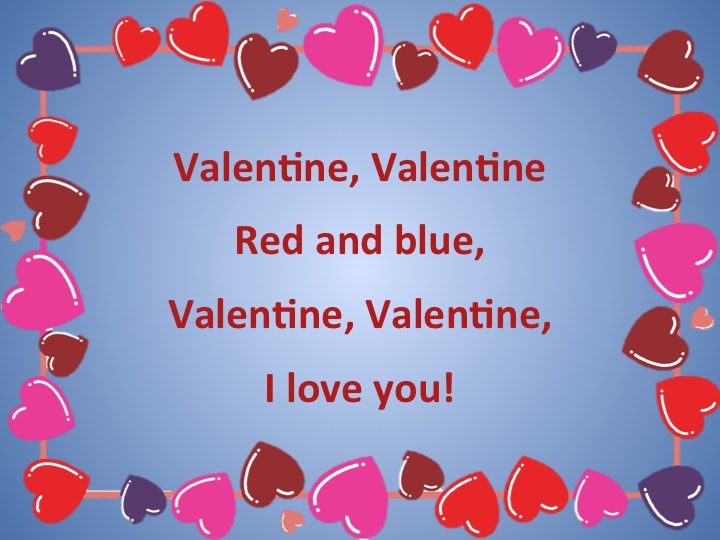 Valentine blue red lyric slide music Valentine, Red and Blue - Music a la Abbott - Amy Abbott - Kodály