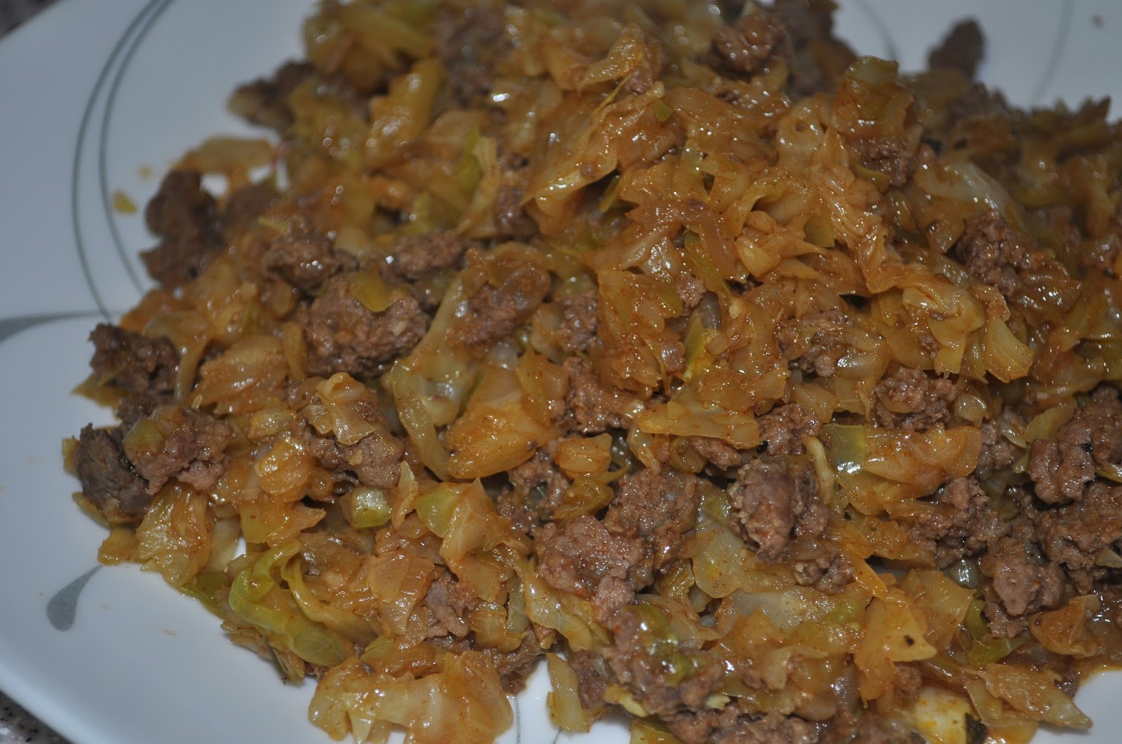 Beth's Favorite Recipes Texas Dirty "Rice" (Beef and Cabbage)