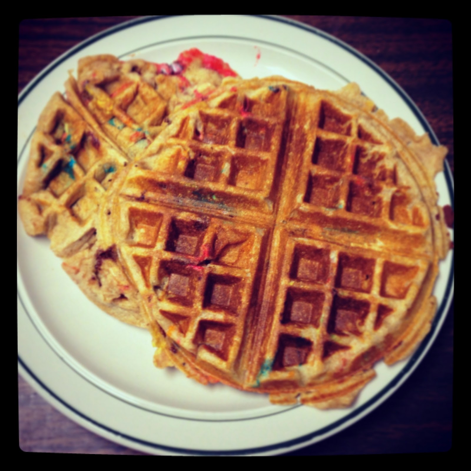 Whole Wheat Greek Yogurt Waffles for National Waffle Day!