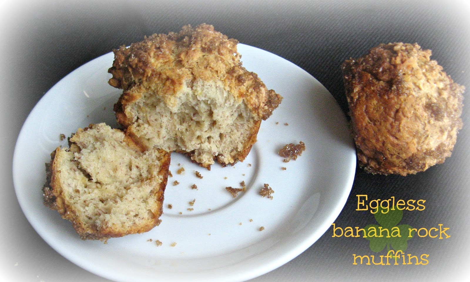EGGLESS BANANA ROCK MUFFINS