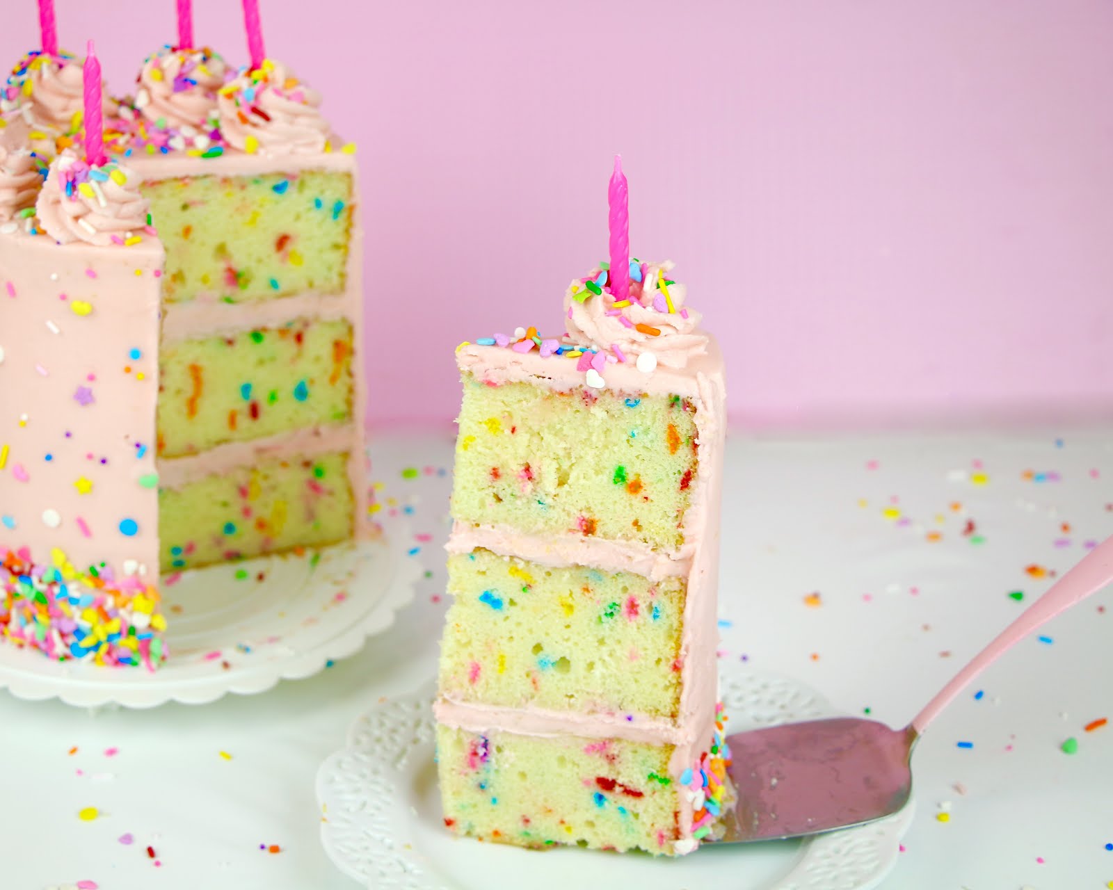 Video The Best Homemade Funfetti Layer Cake From Scratch The