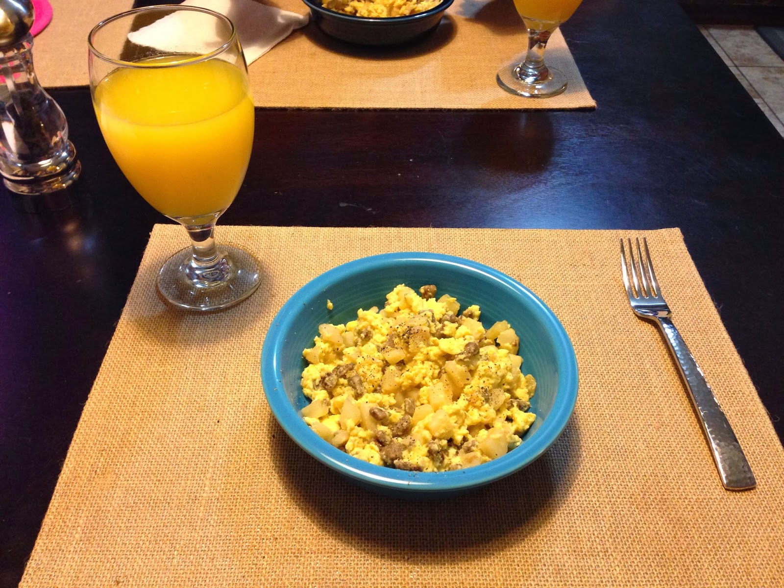 Breakfast for Dinner Turkey Sausage Egg Scramble Arnold Adventures
