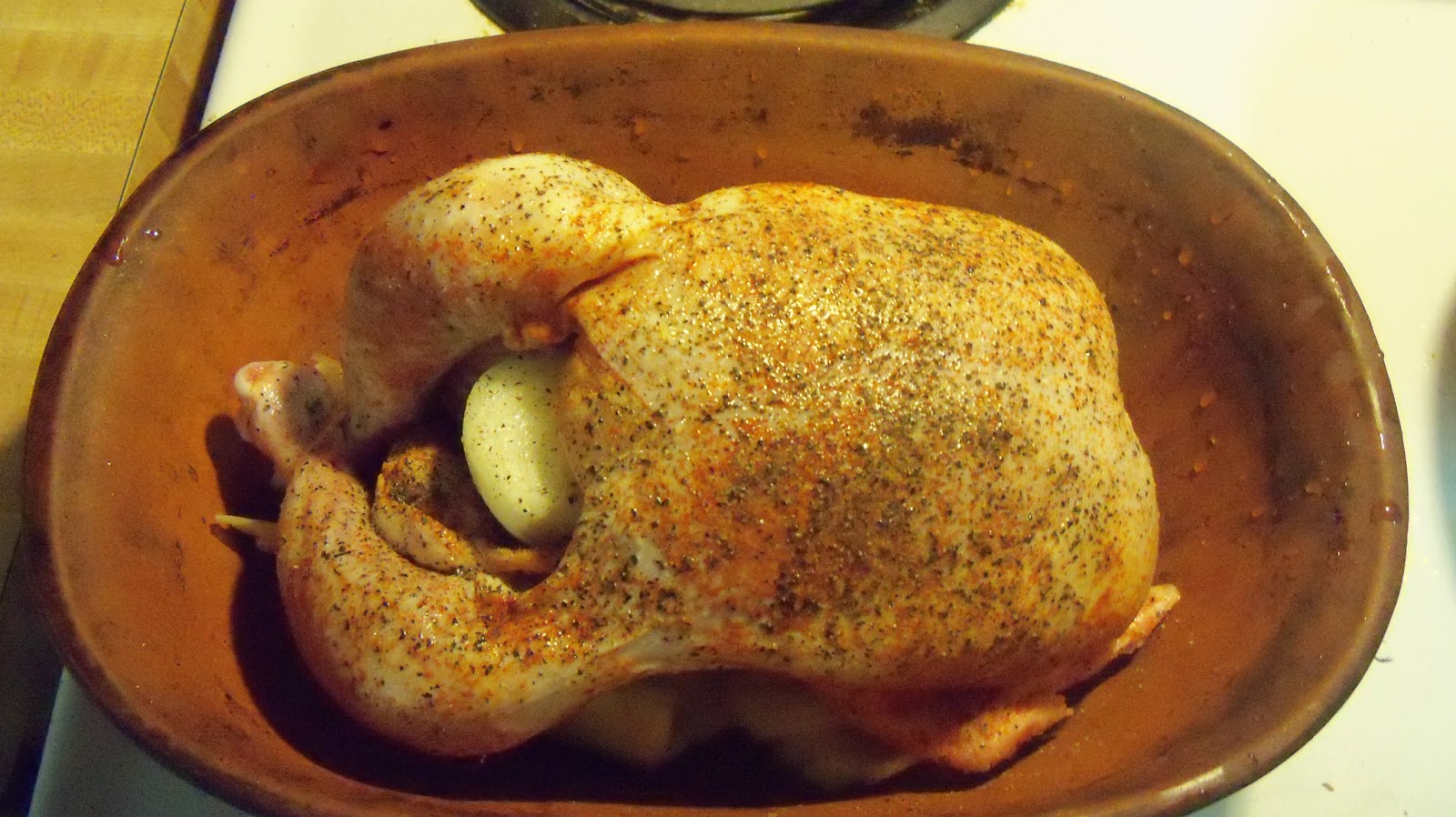 The Left Chapter Clay Baked Chicken Clay baking a whole chicken
