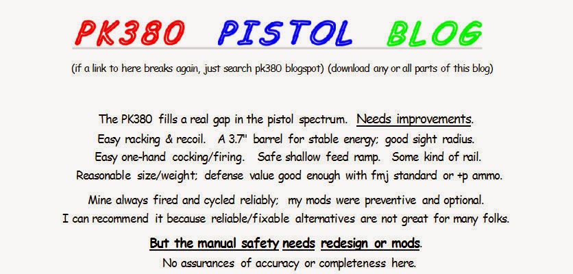 PK380 Pistol Blog