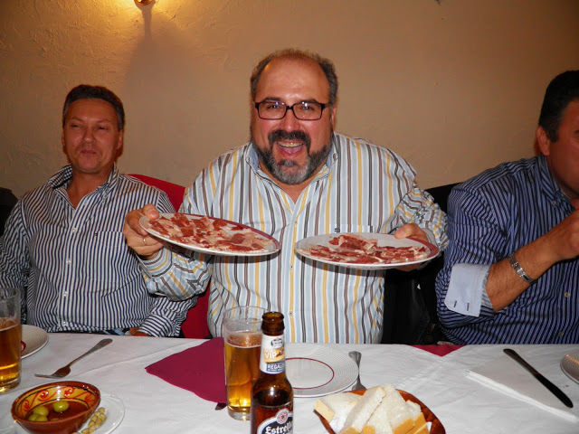 De cena con los compañeros.¡¡¡TO PA MI¡¡¡