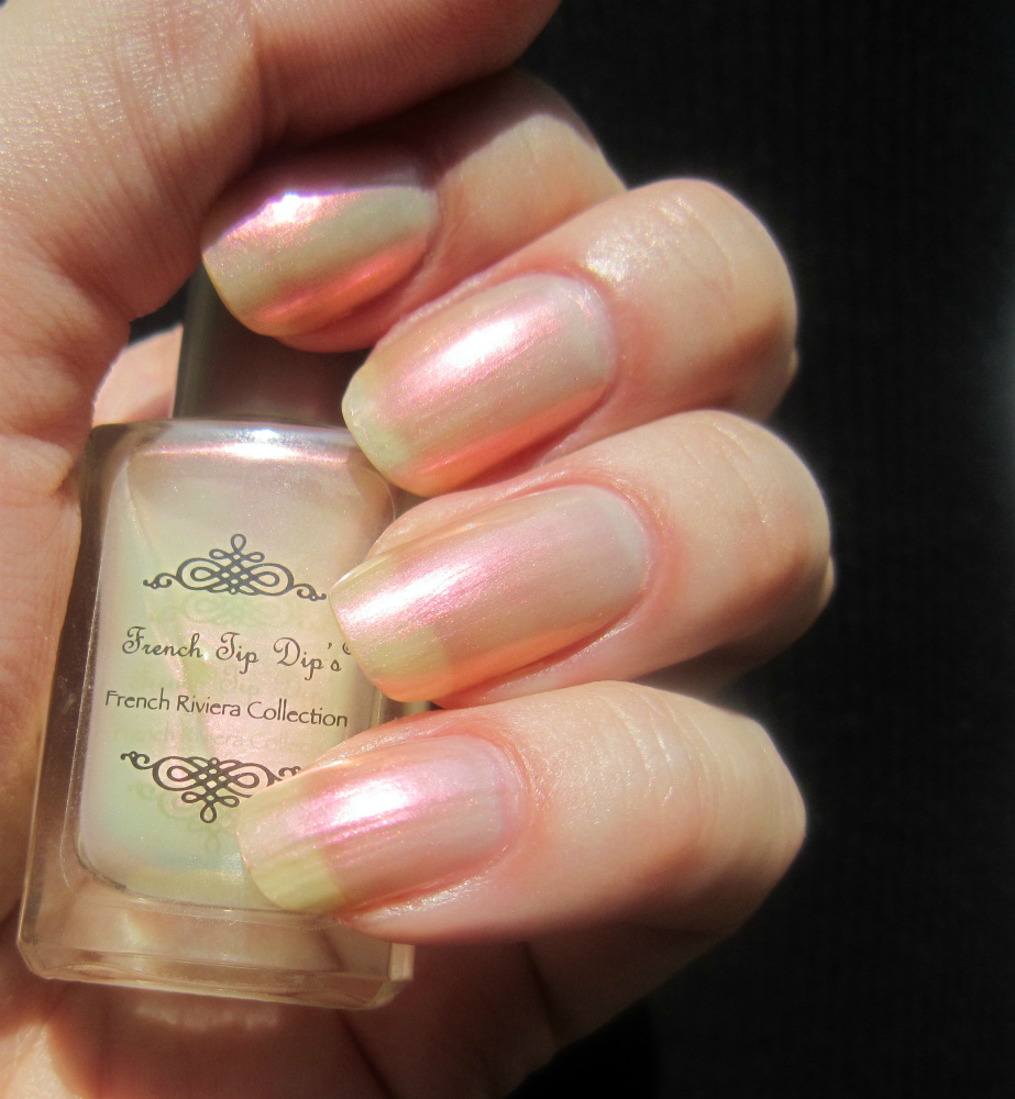 Concrete and Nail Polish French Tip Dip Cannes