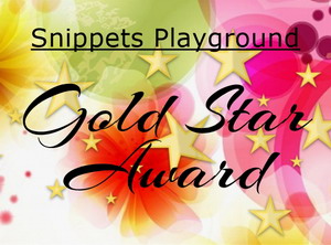 Gold Star Award Pixie's Snippets Playground Challenge: Exploding Box "Delfina"