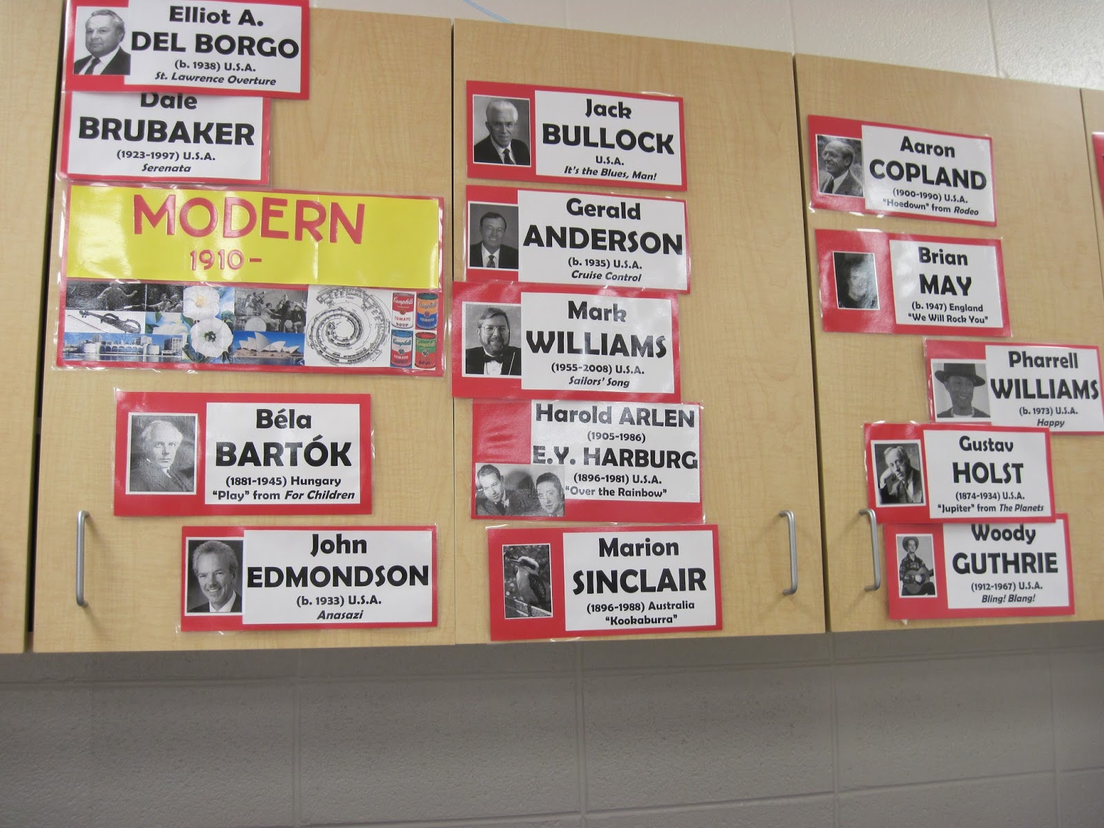 Teaching Elementary Orchestra Musical Timeline Wall